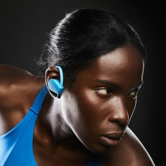 Auricolari Energy Sistem Sport 1+ wireless Bluetooth 5.1 sportivi, Secure-Fit, microfono, blu