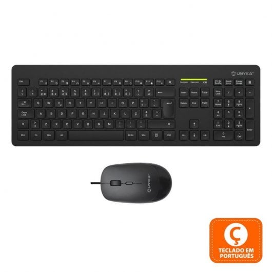 UNYKach MK212 PRO Slim Wireless Kit tastiera wireless + mouse (lingua portoghese)