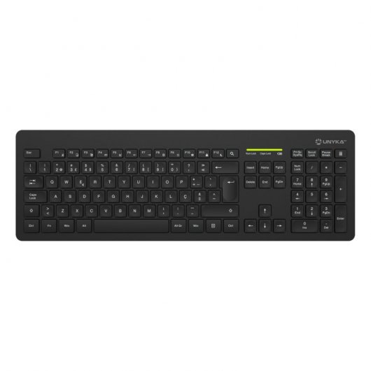 UNYKach MK212 PRO Slim Wireless Kit tastiera wireless + mouse (lingua portoghese)