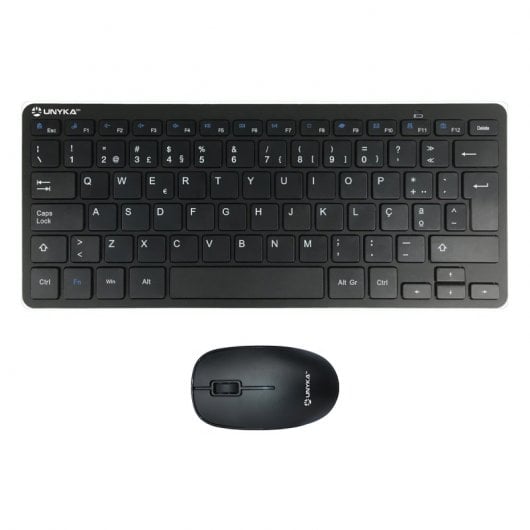 UNYKAch Pack Teclado MK288 + Ratón Wireless Disposición en Portugués