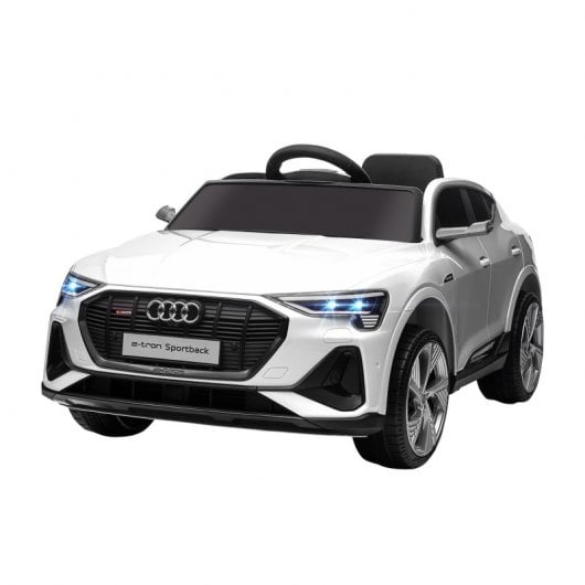 Homcom Coche Eléctrico Infantil Audi E-Tron 12V Blanco