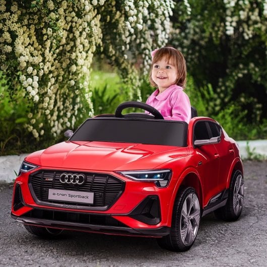Homcom Coche Eléctrico Infantil Audi E-Tron 12V Rojo