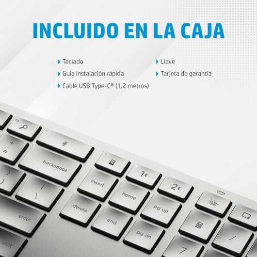HP 970 Teclado Inalámbrico Bluetooth Plata