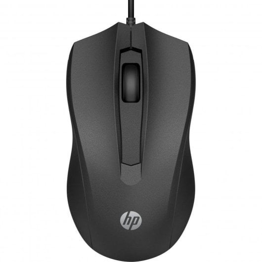 Rato HP Wired 100 USB 1600 DPI Preto Ambidestro
