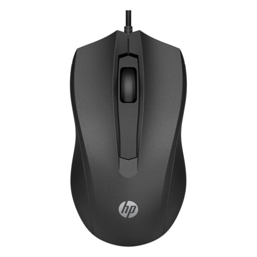 Rato HP Wired 100 USB 1600 DPI Preto Ambidestro