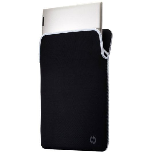 HP Funda Protectora Reversible para Portátiles hasta 14" Delgado sin Cremallera Lavable negro/plata
