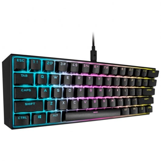 Corsair K65 Mini tastiera da gioco meccanica Switch RGB Cherry MX Rosso Nero