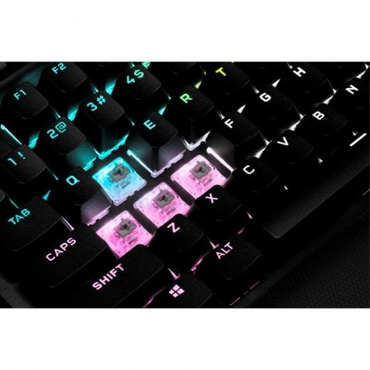 Corsair K70 RGB TKL Champion Series Commutateur de clavier de jeu mécanique Cherry MX Rouge Noir