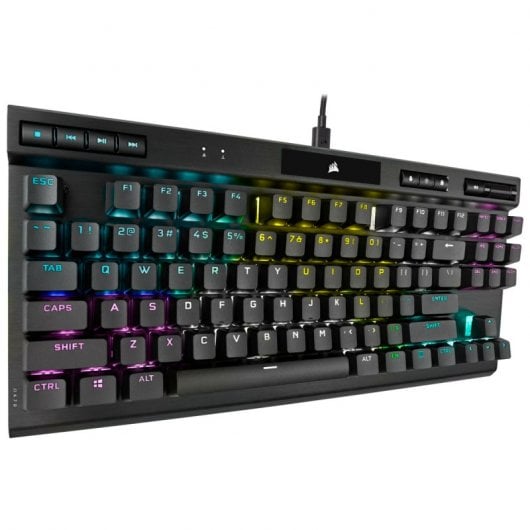 Corsair K70 RGB TKL Champion Series Commutateur de clavier de jeu mécanique Cherry MX Rouge Noir