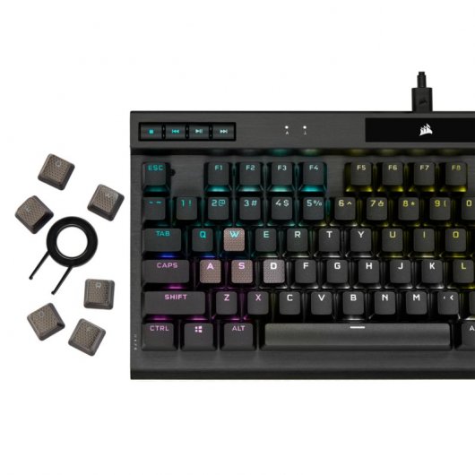 Corsair K70 RGB TKL Champion Series Commutateur de clavier de jeu mécanique Cherry MX Rouge Noir