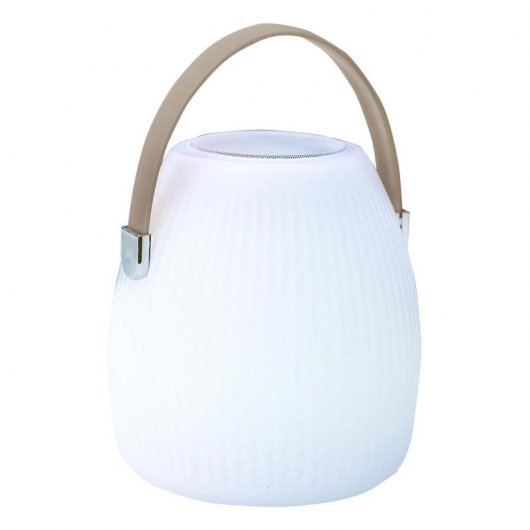 Lumisky Mini May Play Altoparlante Bluetooth LED Bianco/Grigio 23 cm