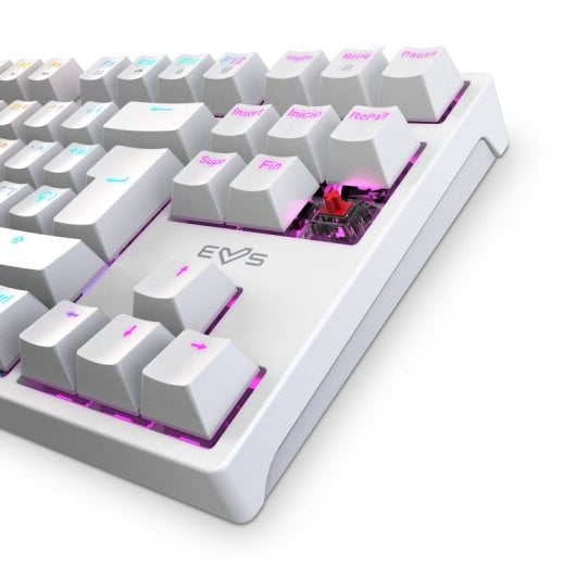 Energy Sistem ESG K7 Silent-Ninja Teclado Mecánico Gaming RGB Switch Red Blanco