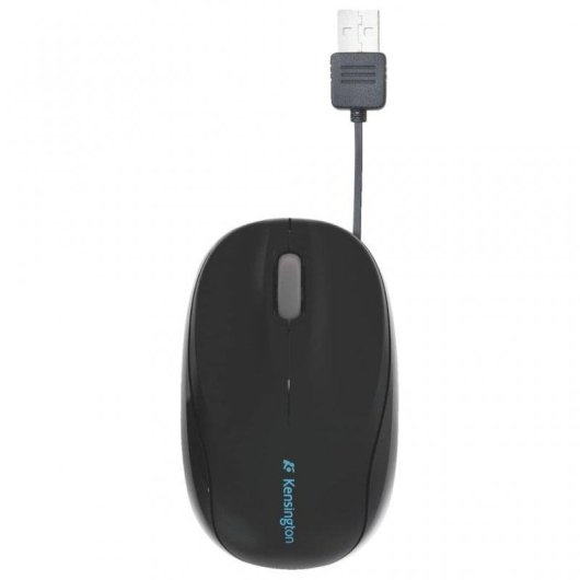 Ratón Kensington Pro Fit USB Retráctil 1000 DPI Noir