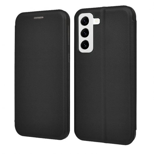 Cool Funda Flip Cover Elegance Negro para Samsung Galaxy S22 S901