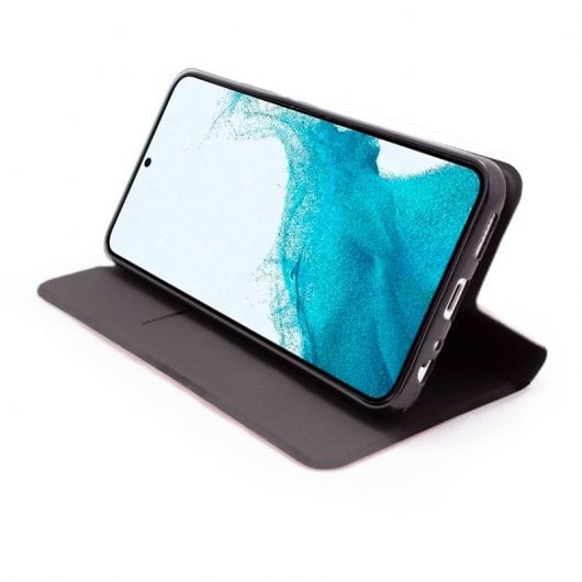 Cool Funda Flip Cover Elegance Negro para Samsung Galaxy S22 S901