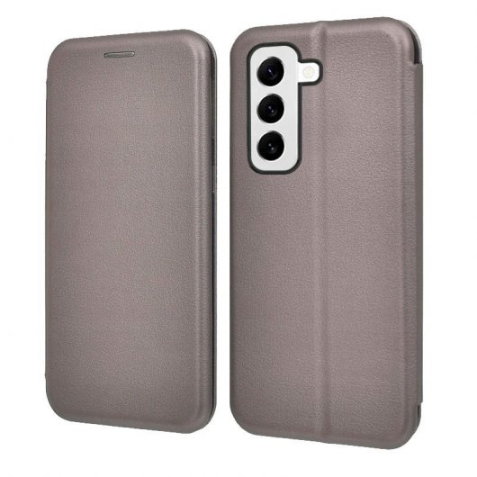 Cool Funda Flip Cover Elegance Plata para Samsung Galaxy S22 S901