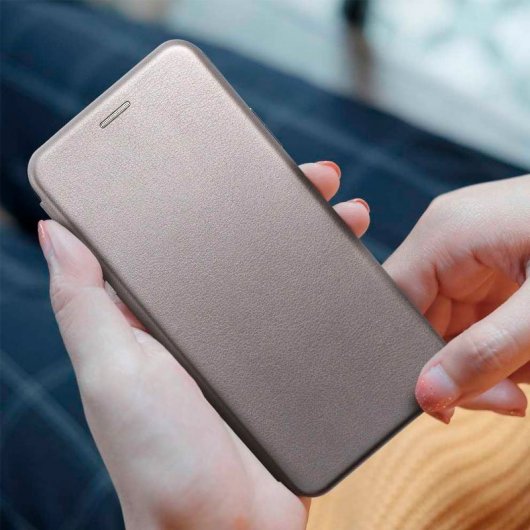 Cool Funda Flip Cover Elegance Plata para Samsung Galaxy S22 S901