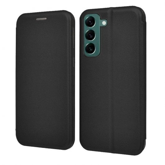 Cool Case Flip Cover Elegance Noir pour Samsung Galaxy S22 Plus S906