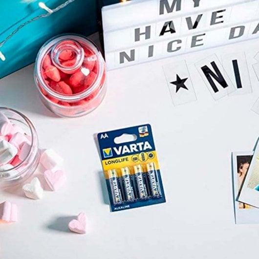 Varta Longlife Pack de 10 Piles Alcalines AA LR6 1,5V