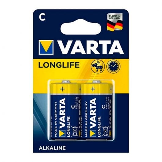 Varta Longlife Pack de 6 Piles Alcalines C LR14 1,5V