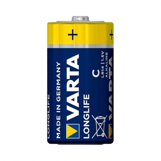 Varta Longlife Pack de 6 Piles Alcalines C LR14 1,5V