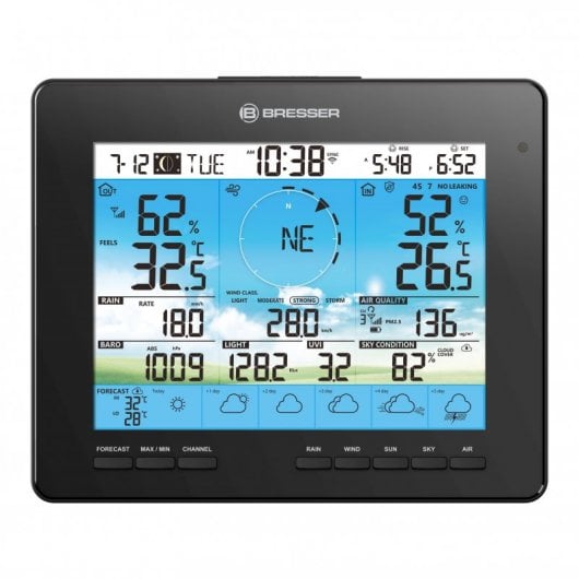 Bresser 4cast Pro Centro Meteorológico 7 en 1 Wi-Fi Blanco