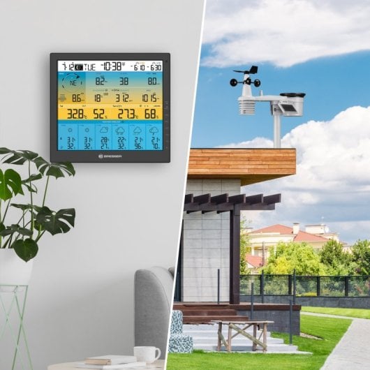 Bresser 4Cast Pro SF Estação Meteorológica 7 em 1 WiFi Branco
