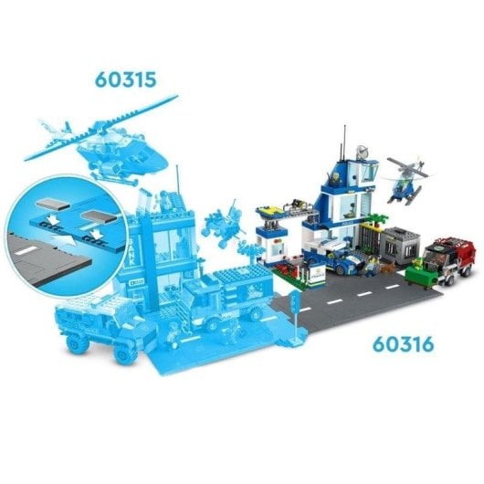 LEGO City Polizeistation 60316 668 Teile