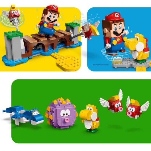 Lego Super Mario: Set de Expansión Desafío en las Olas Contra El Gran Erincho