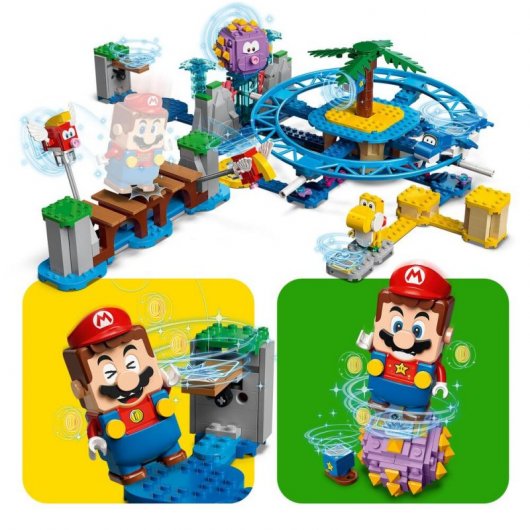 Lego Super Mario: Set de Expansión Desafío en las Olas Contra El Gran Erincho