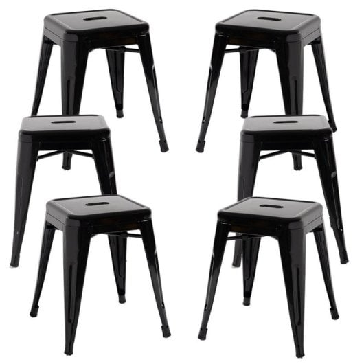 Packs Taburetes Pequeños - Pack 6 Taburetes Torix Pequeños - Negro