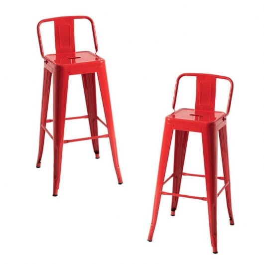 Packs Taburetes Altos - Pack 2 Taburetes Torix Respaldo - Rojo