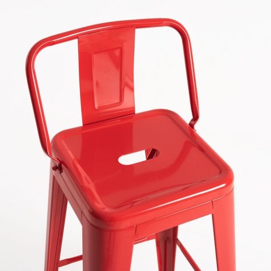 Packs Taburetes Altos - Pack 2 Taburetes Torix Respaldo - Rojo