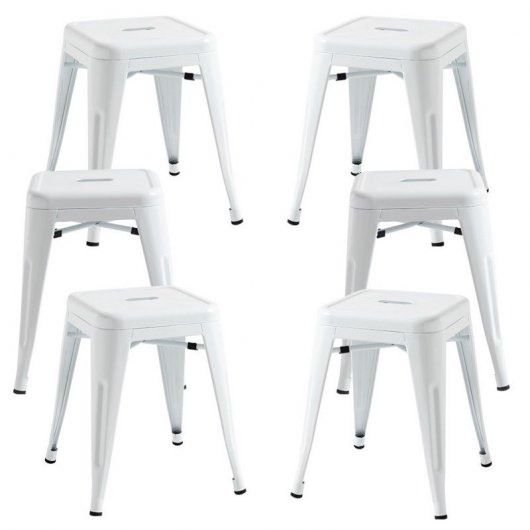 Packs Taburetes Pequeños - Pack 6 Taburetes Torix Pequeños - Blanco