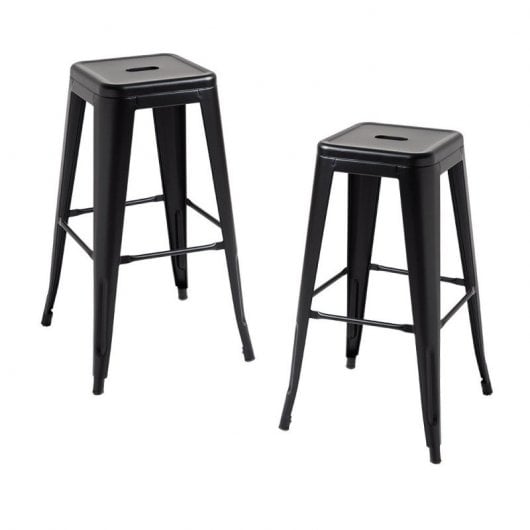 Packs Taburetes Altos - Pack 2 Taburetes Torix Altos - Negro Mate