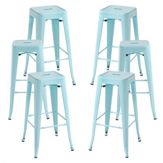 Packs Taburetes Altos - Pack 6 Taburetes Torix Altos - Azul Cielo