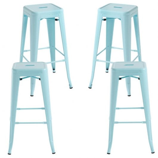 Packs Taburetes Altos - Pack 4 Taburetes Torix Altos - Azul Cielo