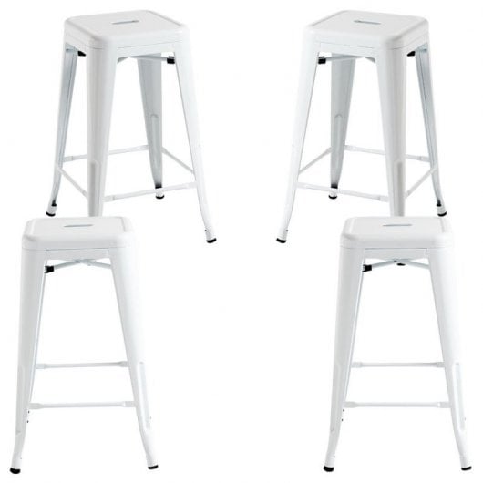 Packs Taburetes Bajos - Pack 4 Taburetes Torix Bajos - Blanco