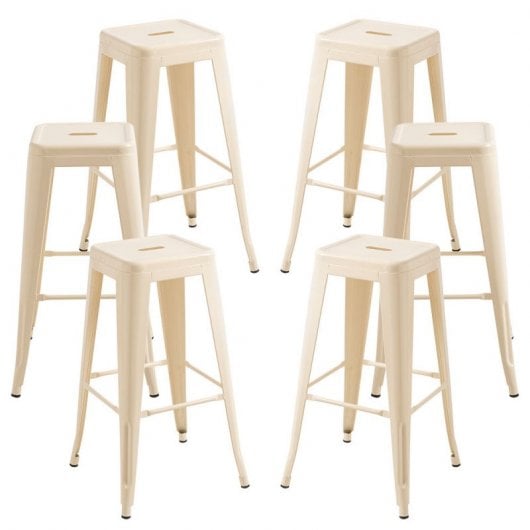 Packs Taburetes Altos - Pack 6 Taburetes Torix Altos - Beige