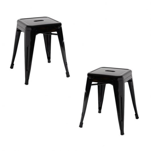 Packs Taburetes Pequeños - Pack 2 Taburetes Torix Pequeños - Negro