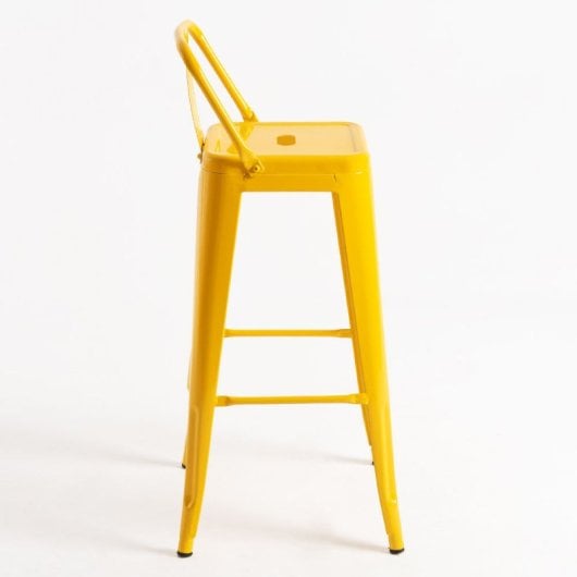 Packs Taburetes Altos - Pack 4 Taburetes Torix Respaldo - Amarillo