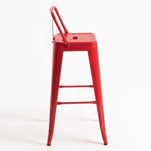 Packs Taburetes Altos - Pack 6 Taburetes Torix Respaldo - Rojo