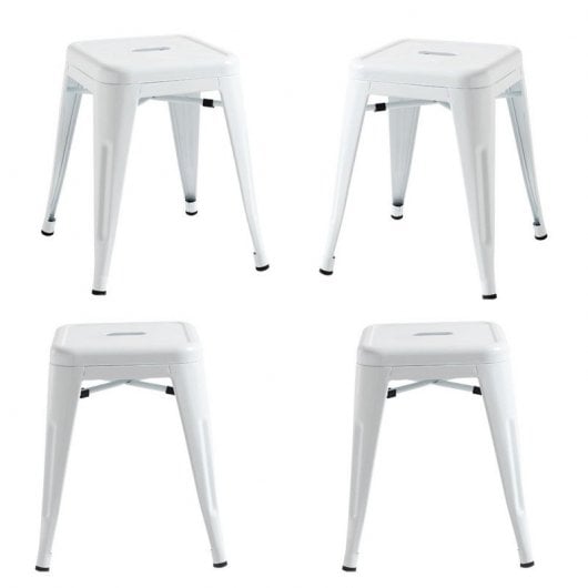 Packs Taburetes Pequeños - Pack 4 Taburetes Torix Pequeños - Blanco