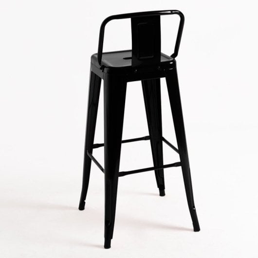 Packs Taburetes Altos - Pack 4 Taburetes Torix Respaldo - Negro