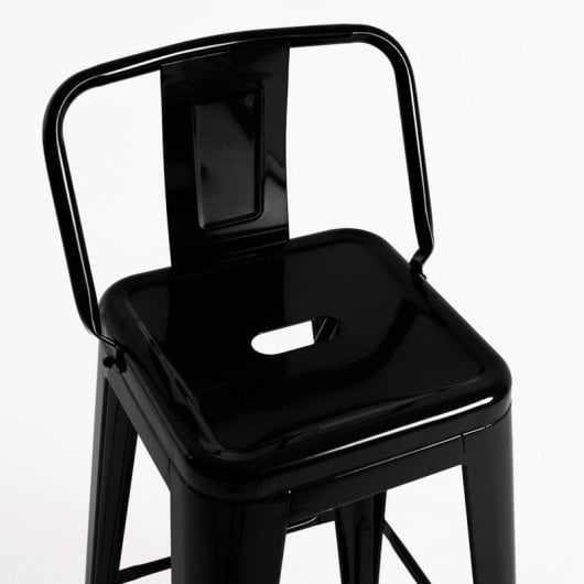 Packs Taburetes Altos - Pack 4 Taburetes Torix Respaldo - Negro