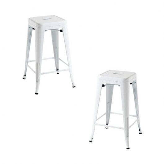 Packs Taburetes Bajos - Pack 2 Taburetes Torix Bajos - Blanco