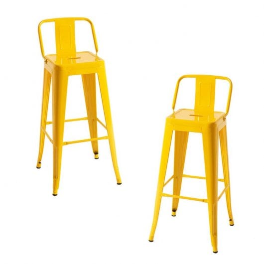 Packs Taburetes Altos - Pack 2 Taburetes Torix Respaldo - Amarillo