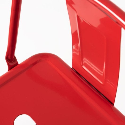 Packs Taburetes Altos - Pack 4 Taburetes Torix Respaldo - Rojo