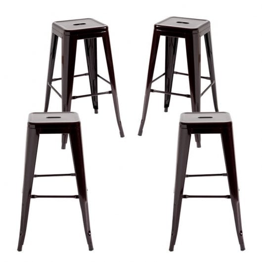 Packs Taburetes Altos - Pack 4 Taburetes Torix Altos - Marrón