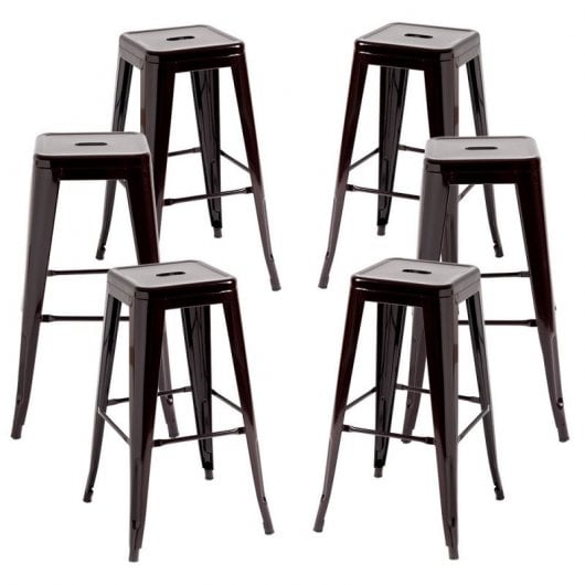 Packs Taburetes Altos - Pack 6 Taburetes Torix Altos - Marrón